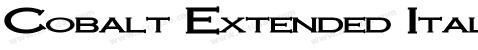 Cobalt Extended Italic字体转换